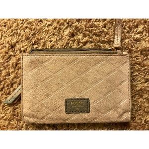 Fossil suede wallet